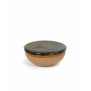 Surface bowl & lid - indi grey