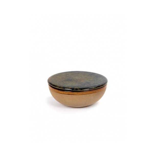 Surface bowl &amp; lid - indi grey
