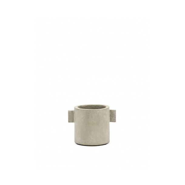 Pot concrete rond - natural - 13 cm
