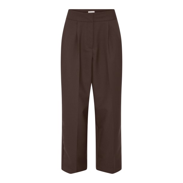 Frau Shanghai  Ankelbukser Uld - Chocolate Brown
