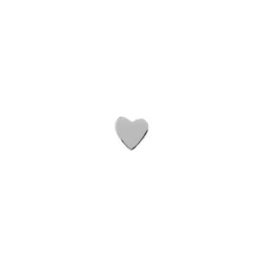 Petit Love Heart Earring Piece silver - Single