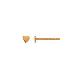 Petit Love Heart Earring Piece gold - Single