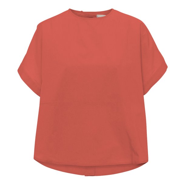 Frau Rome top - Hot Coral