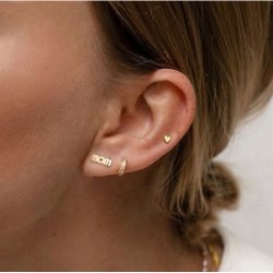 WOW MOM Earring gold - Single