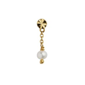 Tres Petit Etoile Earring With Pearl - Single