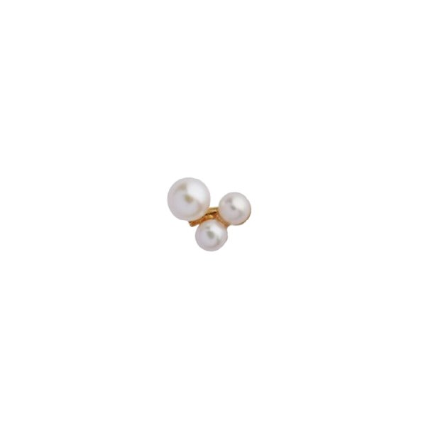 Three Pearl Berries Earring