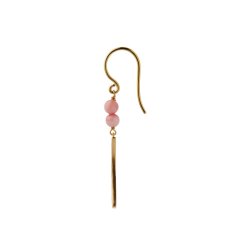 Bella Moon Earring with Coral - Single