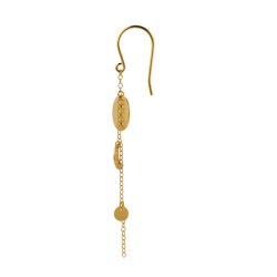 Sun and Moon Earring with Chain - Single