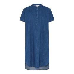 Frau Seoul kjole - Clear blue denim