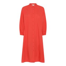 Frau Tokyo skjortekjole - Hot Coral