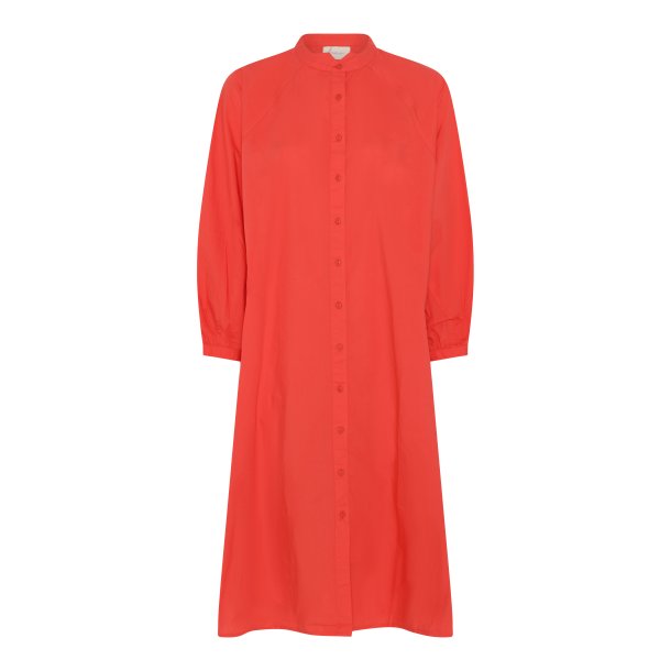 Frau Tokyo skjortekjole - Hot Coral