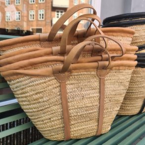 Kurvetaske - natur l�der