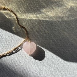 Amour Necklace Rose Quartz