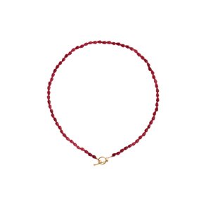 Love Drop Necklace - Burgundy