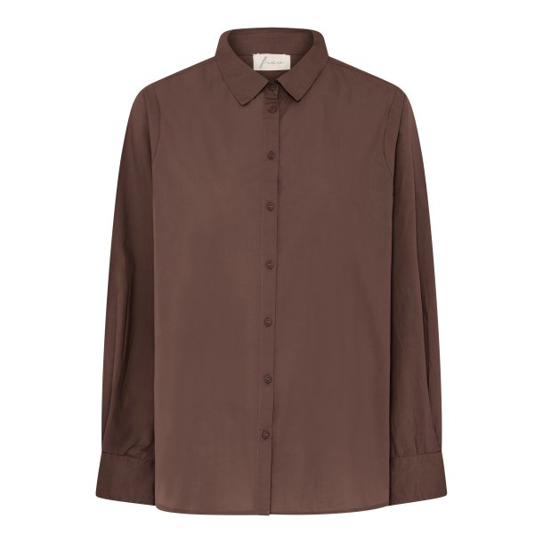 Frau Dhaka skjorte - Coffee Quartz Brown