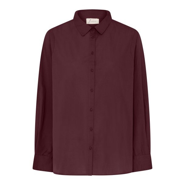 Frau Dhaka skjorte - Red Mahogany