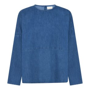 Frau Romeo denim top - Clear blue