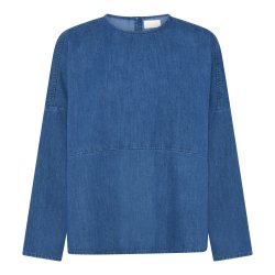 Frau Romeo denim top - medium blue 