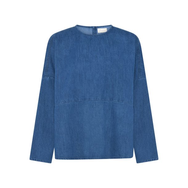 Frau Romeo denim top - medium blue 