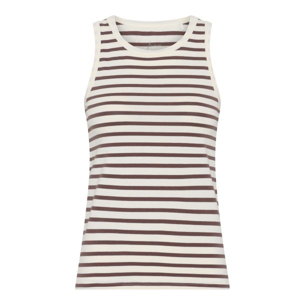 Frau San Diego Tank Top - Coffee Quartz Stripe