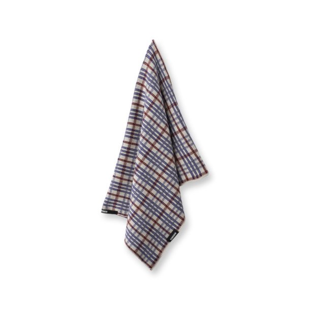 Knitted kitchen towel - checkered race