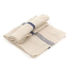 Andros H�rserviet � Off White &amp; Indigo