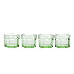 4 stk. glas - green - fish &amp; fish