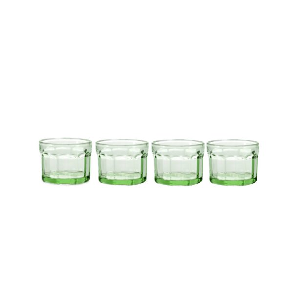 4 stk. glas - green - fish &amp; fish