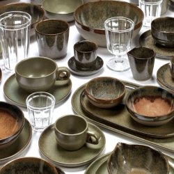 Deep plate - small -  Indi grey