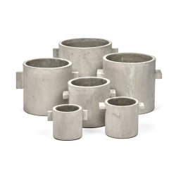 Pot concrete rond - natural - 20 cm