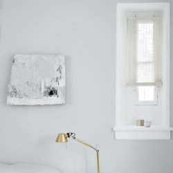 Bambus rullegardin - hvid natur plante