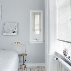 Bambus rullegardin - hvid natur plante