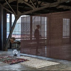 Bambus rullegardin - m�rk brun