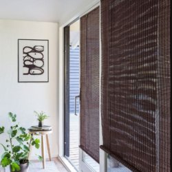 Bambus rullegardin - m�rk brun