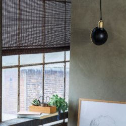 Bambus rullegardin - m�rk brun