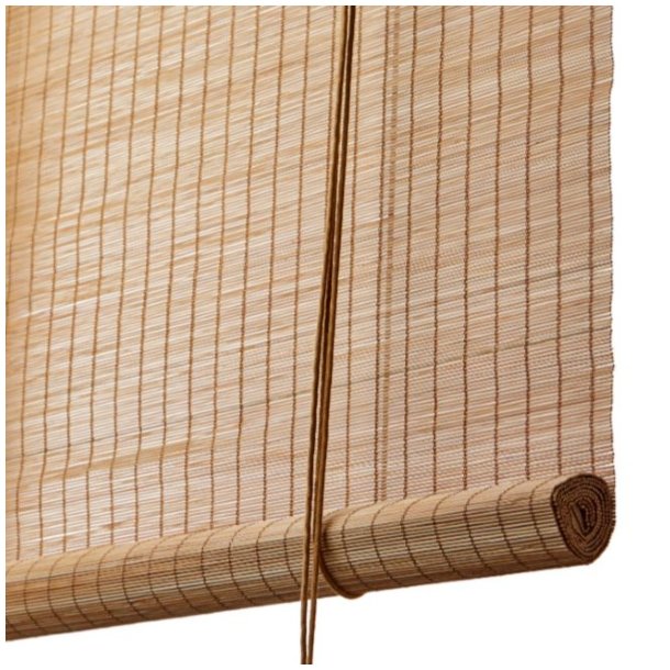 Bambus rullegardin - brun fin