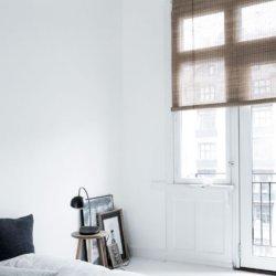 Bambus rullegardin - brun fin