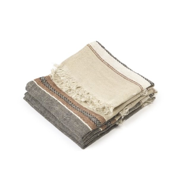 The Belgian Towel G�steh�ndkl�de � Beeswax Stripe
