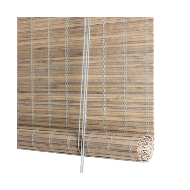 Bambus rullegardin - gr bejdset heldkkende