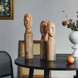 Cuba trfigur med ansigt - large