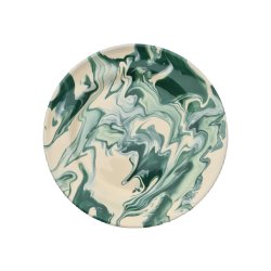 Marble dinner plate - green