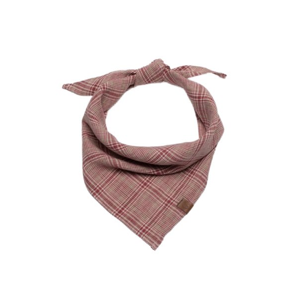 Dog Bandana  Check Red / Light Green