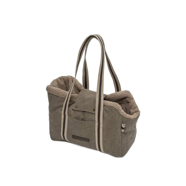 Dog Carrier Lucca Canvas Sand