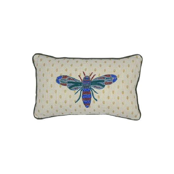 Hand embroidered insect