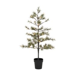 Juletr m. 80 LED lights - H125 cm