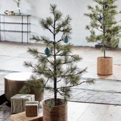 Juletr m. 80 LED lights - H125 cm