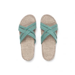 Shangies sandaler - green stripes