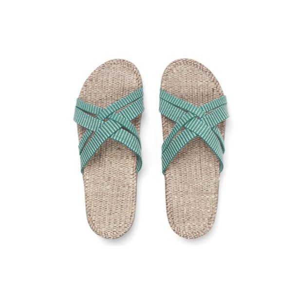 Shangies sandaler - green stripes