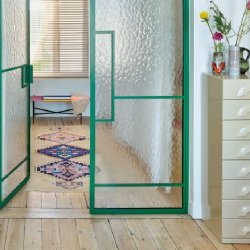 Hand knotted woolen runner