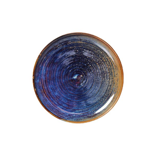 Side plate - rustic blue